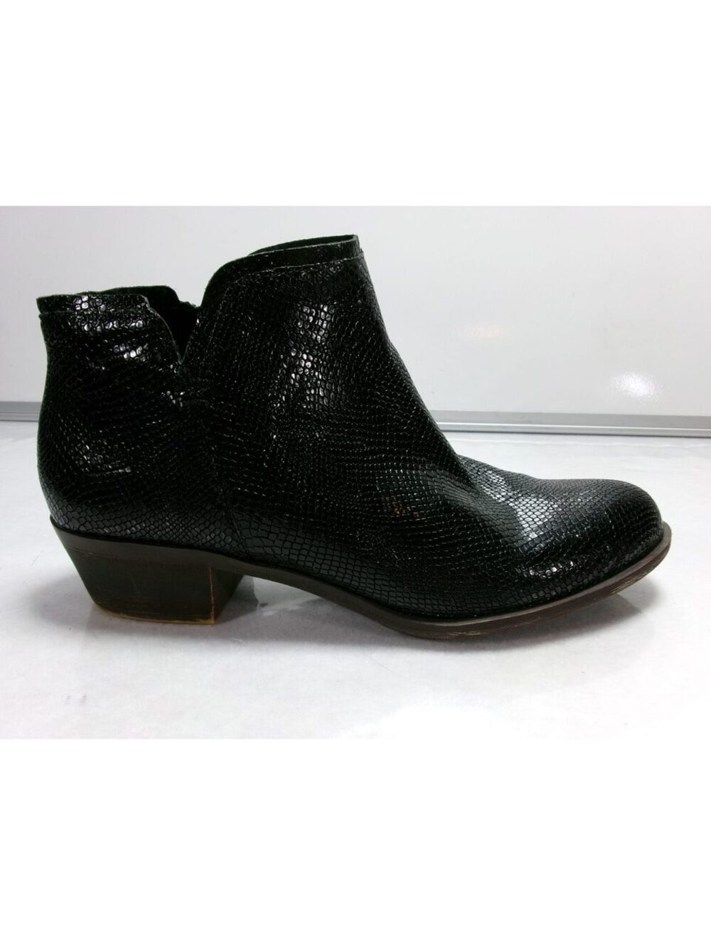 Lucky Brand Bittany Women's Black Leather Ankle Booties Size 7.5